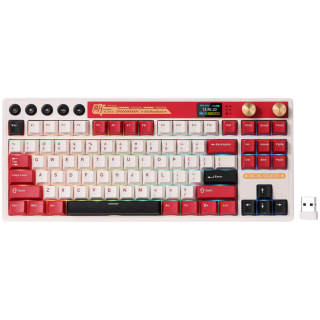 ROYAL KLUDGE RK M87 Famicom Gaming Keyboard Cream switch