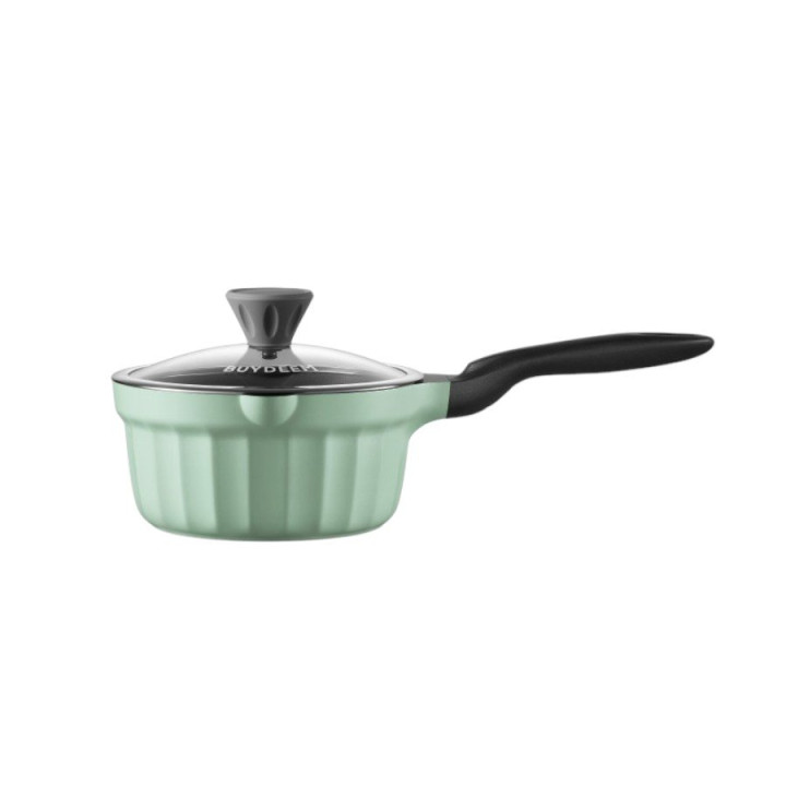 BUYDEEM Cast Aluminum Nonstick Sauce Pan 1,8L, model CP141, color Cozy Greenish