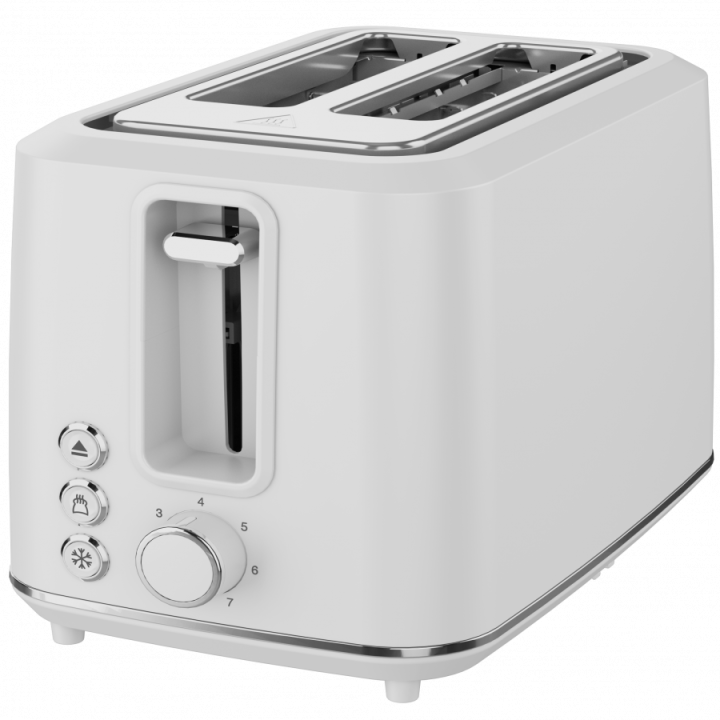 Electric Toaster, white, 220-240V, 50-60Hz, 920-1080W, 2 slots, 3 modes, 7 browning levels