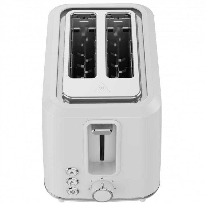 Electric Toaster, white, 220-240V, 50-60Hz, 920-1080W, 2 slots, 3 modes, 7 browning levels