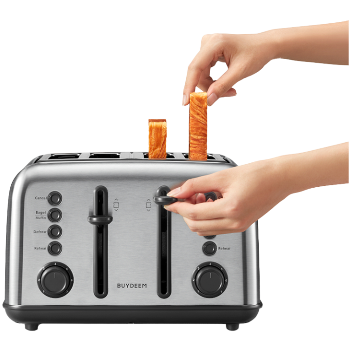 BUYDEEM 4 Slice Toaster, model DT640E, color Stainless Stell, EU