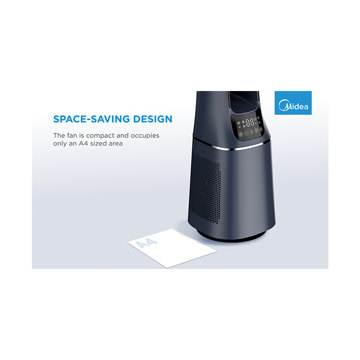 Bladeless Fan & air purifier, Smart WiFi, digital with IOT and remote, H13 HEPA filter, 10 speeds, wide oscillation, ION mode, u