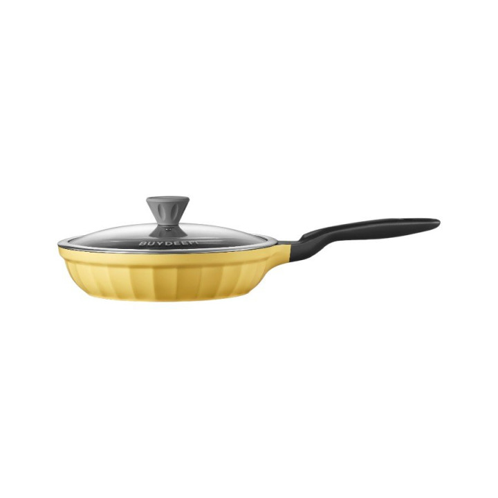 BUYDEEM Cast Aluminum Nonstick Frying Pan 25 cm, model CP151, color Mellow Yellow