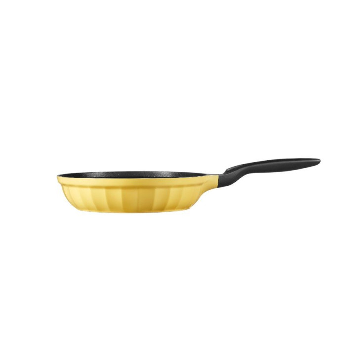 BUYDEEM Cast Aluminum Nonstick Frying Pan 25 cm, model CP151, color Mellow Yellow
