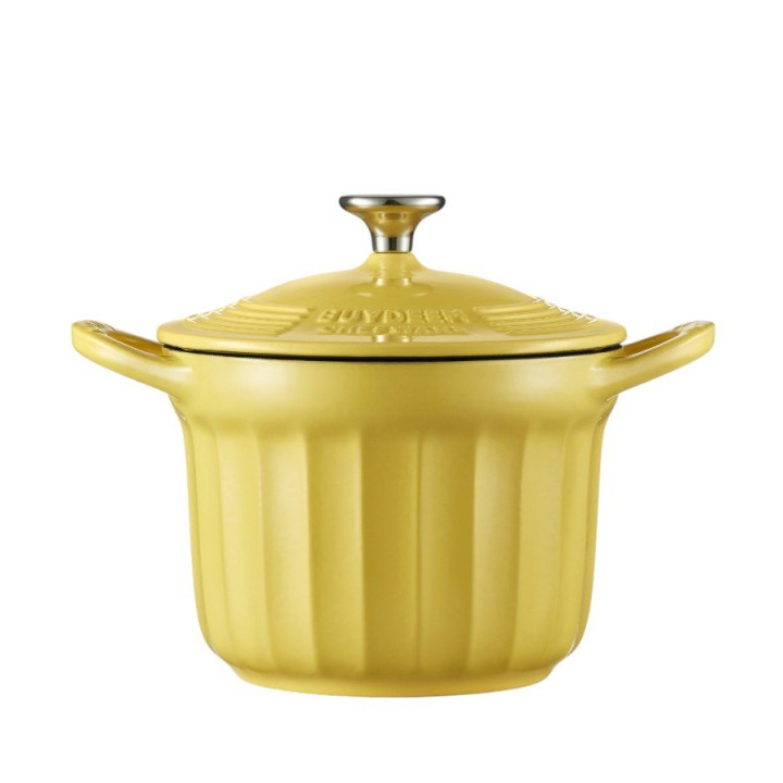 BUYDEEM Enameled Cast Iron Dutch Oven, model CP541, color Mellow Yellow