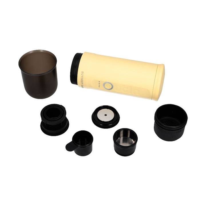 BUYDEEM Nano Espresso Machine, model OTEM-01, color Mellow Yellow