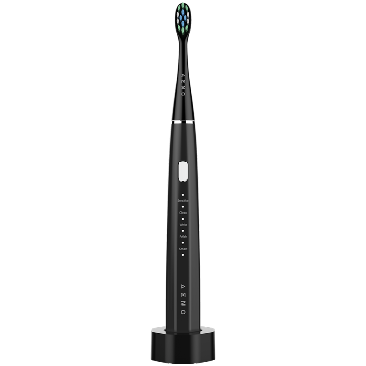 AENO SMART Sonic Electric toothbrush, DB2S: Black, 4modes +8 smart, wireless charging, 46000rpm, 90 days without charging, IPX7