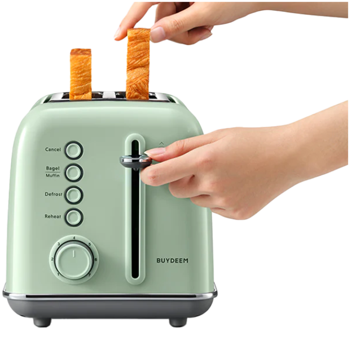 BUYDEEM 2 Slice Toaster, model DT620E, color Cozy Greenish, EU