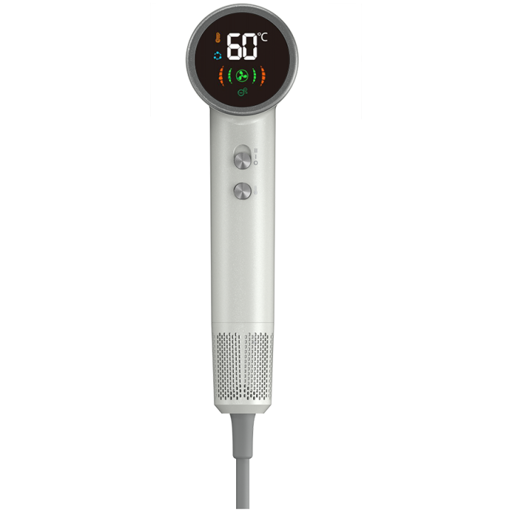 High Speed Hair Dryer, 220V-240V~50-60Hz, 1500W, Ionizer, LCD, 6+circulation mode, 110000RPM, less than 75dB