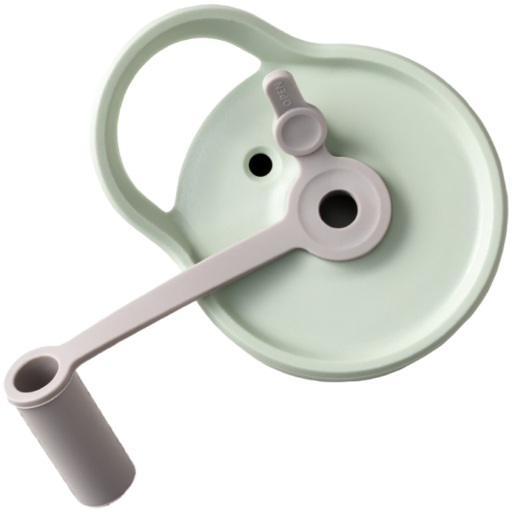 BUYDEEM Portable Glass Straw Bottle 500 ml, model CD1017, color Cozy Greenish