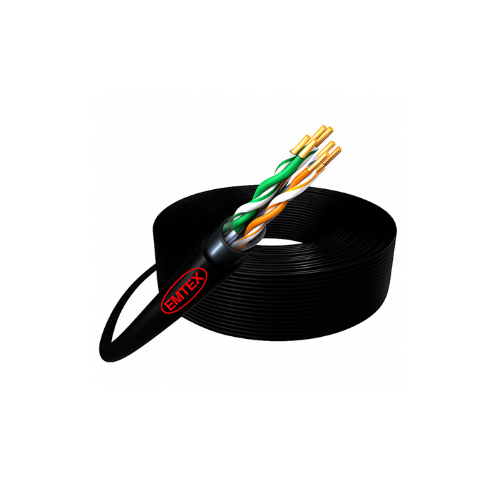 CABLU FTP CAT5E CUPRU 24AWG 305M EMTEX