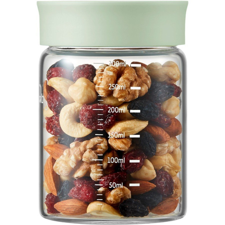 BUYDEEM Glass storage box 300ml x2, model CS1002, color Cozy Greenish