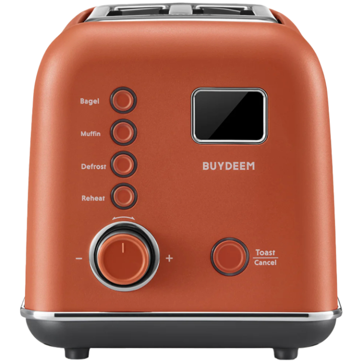BUYDEEM 2 Slice Automatic Metal Toaster, model DT730E, color Koi Red, EU