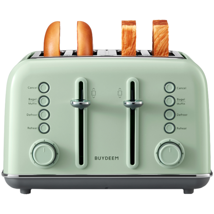 BUYDEEM 4 Slice Toaster, model DT640E, color Cozy Greenish, EU