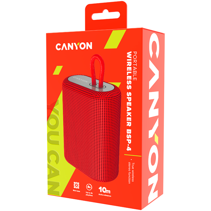 CANYON speaker BSP-4 5W Red