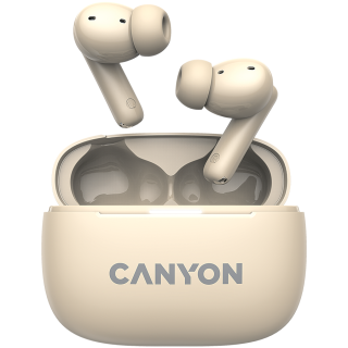 CANYON headset OnGo TWS-10 ANC+ENC Beige