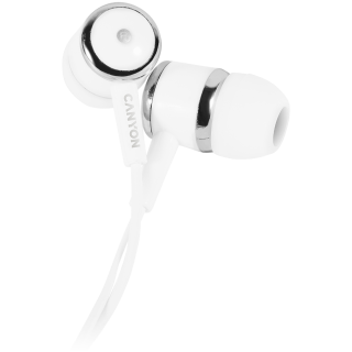 CANYON headphones EPM-01 Mic 1.2m White