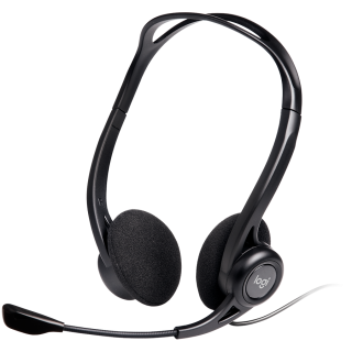 LOGITECH PC960 Corded Stereo Headset BLACK - USB
