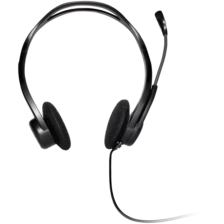 LOGITECH PC960 Corded Stereo Headset BLACK - USB