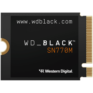 SSD WD_BLACK SN770M 1TB M.2 2230 PCIe Gen4 x4 NVMe, Read/Write: 5150/4900 MBps, IOPS 740K/800K, TBW: 600, powered by SanDisk
