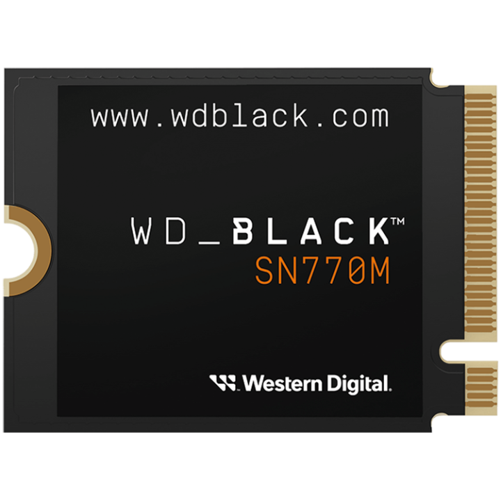 SSD WD_BLACK SN770M 1TB M.2 2230 PCIe Gen4 x4 NVMe, Read/Write: 5150/4900 MBps, IOPS 740K/800K, TBW: 600, powered by SanDisk