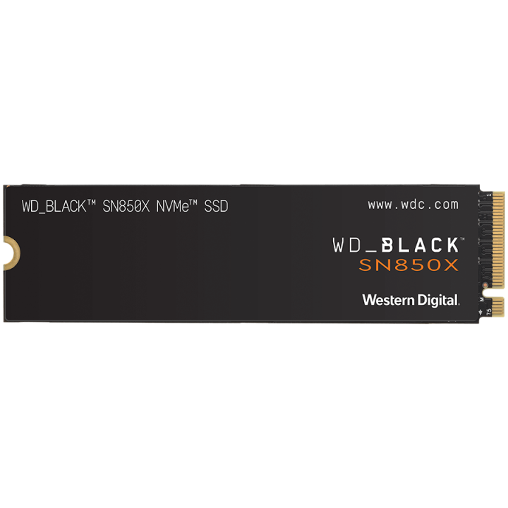 SSD WD_BLACK SN850X 1TB M.2 2280 PCIe Gen4 x4 NVMe, Read/Write: 7300/6300 MBps, IOPS 800K/1100K, TBW: 600, powered by SanDisk