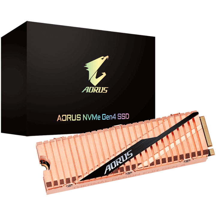 SSD Gigabyte AORUS NVMe Gen4 4.0x4, NVMe 1.3 1TB M.2 2280 Up to 5000 MB/s / Up to 4400 MB/s , up to 750k / up to 700k MTBF 1.77 
