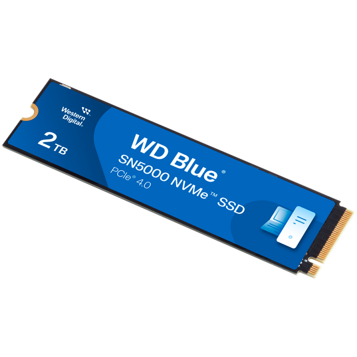 SSD WD Blue SN5000 2TB M.2 2280 PCIe Gen4 x4 NVMe TLC, Read/Write: 5150/4850 MBps, IOPS 650K/770K, TBW: 900-EOL-WDS200T5B0E-00CP