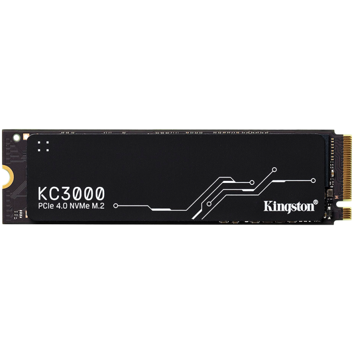 Kingston KC3000 512GB SSD, M.2 2280, PCIe 4.0 NVMe, Read/Write 7000/3900MB/s, Random Read/Write: 450K/900K IOPS