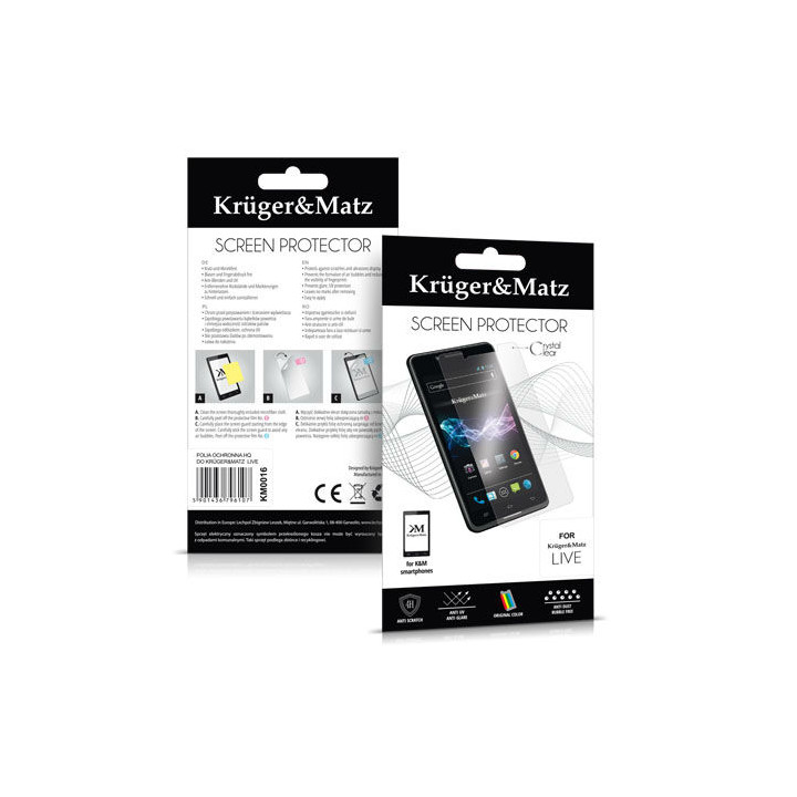 FOLIE PROTECTIE HQ KRUGER&MATZ LIVE