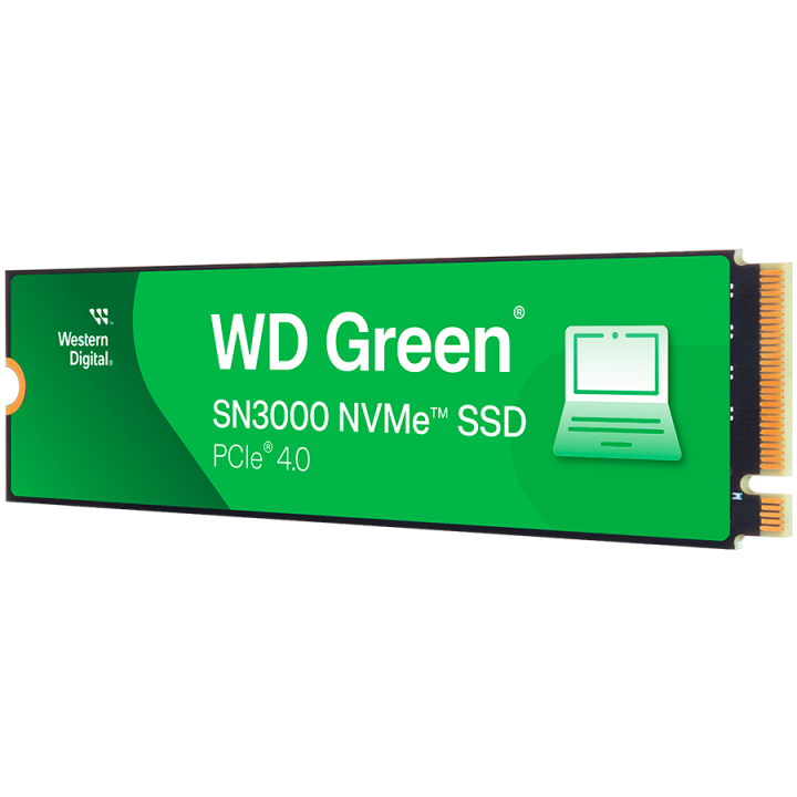SSD WD Green SN3000 1TB M.2 2280 S3-M PCIe Gen4 x4 NVMe, Read/Write: 5000/4200 MBps, TBW: 150, powered by SanDisk