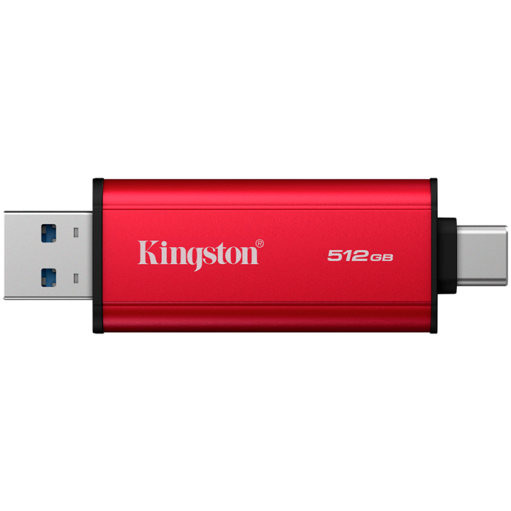 Kingston 512GB Dual USB-A/C Portable SSD, Up to 1050MB/s USB 3.2 Gen 2