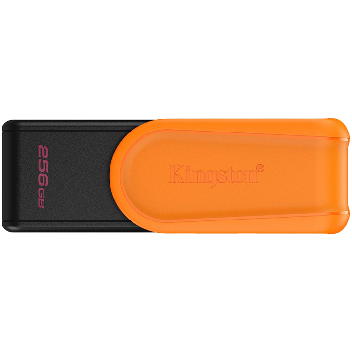 Kingston 256GB Portable USB 3.2 Gen 1 DataTraveler Exodia S (Black/Orange)