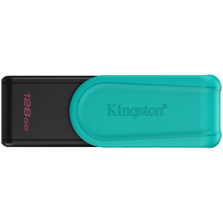 Kingston 128GB Portable USB 3.2 Gen 1 DataTraveler Exodia S (Black/Turquoise)