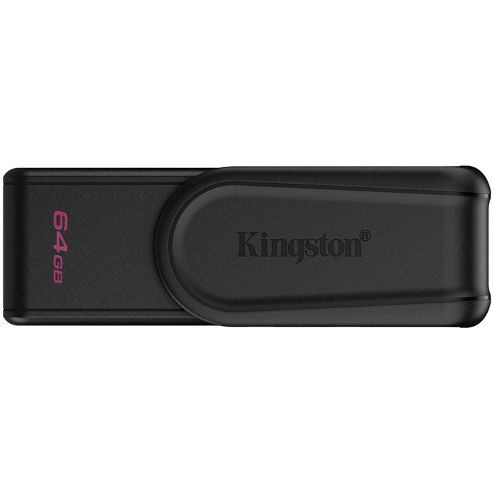 Kingston 64GB Portable USB 3.2 Gen 1 DataTraveler Exodia S (Black/Black)