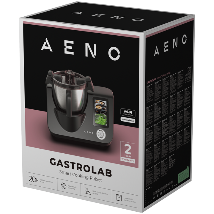 Smart Cooking Robot CR1S: bowl 3.5 L, 8 automatic program, 12 speeds, 1000 W (Heating Power), 600 W (Motor Power), Temperature r