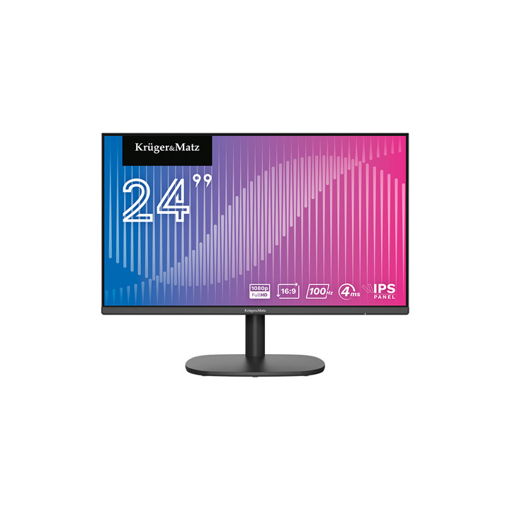MONITOR IPS E-LED 100HZ 4MS 24 INCH KRUGER&MATZ