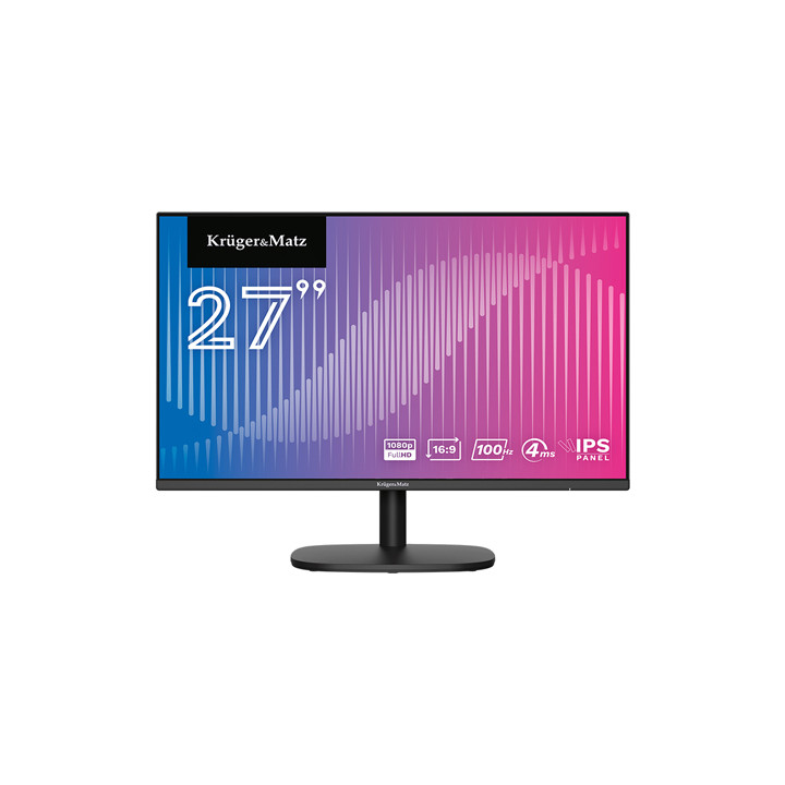 MONITOR IPS E-LED 100HZ 4MS 27 INCH KRUGER&MATZ
