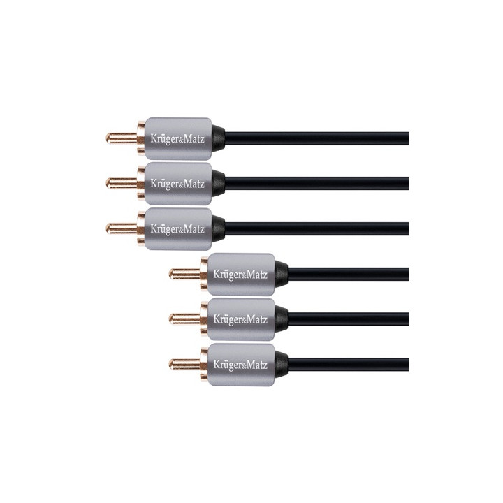 CABLU 3RCA-3RCA 1.8M KRUGER&MATZ