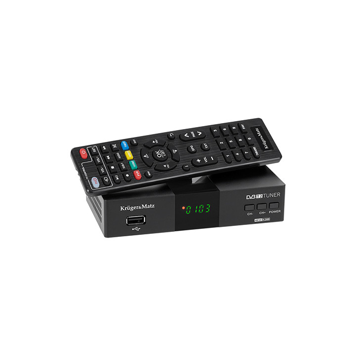 TUNER DVB-T2 H.265 HEVC KRUGER&MATZ