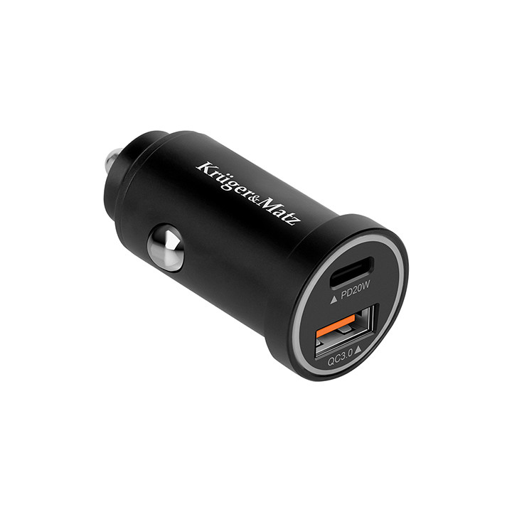 INCARCATOR AUTO USB-A / TYPE C QC PD 38W KRUGER&MATZ