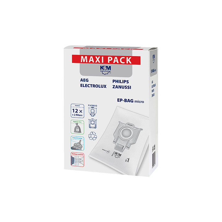 FILTRU ASPIRATOR 12+2 MAXI PACK K&M