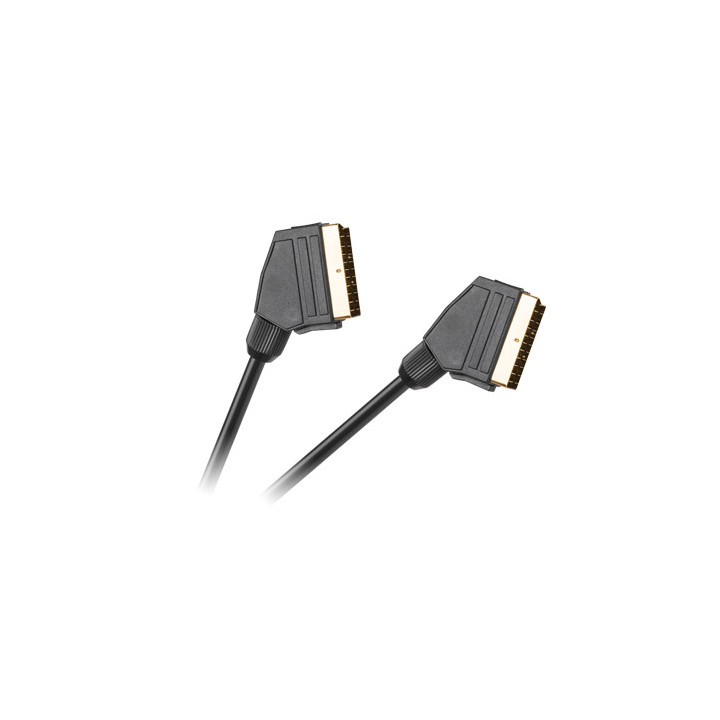 CABLU SCART-SCART 3M 21PINI, HQ NEGRU