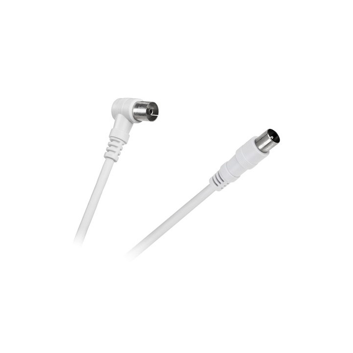 CABLU RF VIDEO ALB MUFA DREAPTA- 90GR 5M