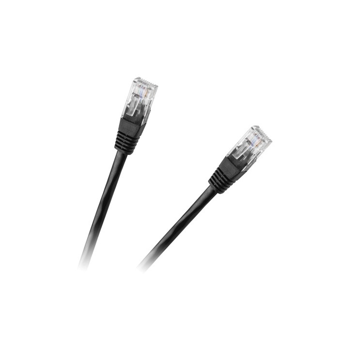 PATCHCORD UTP CAT 6E CCA NEGRU 0.5M