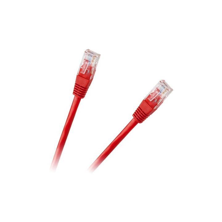 PATCHCORD UTP CAT 6E CCA ROSU 1M