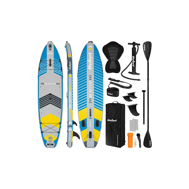 SET PLACA GONFLABILA STAND UP PADDLE SUP PRO REBEL ACTI