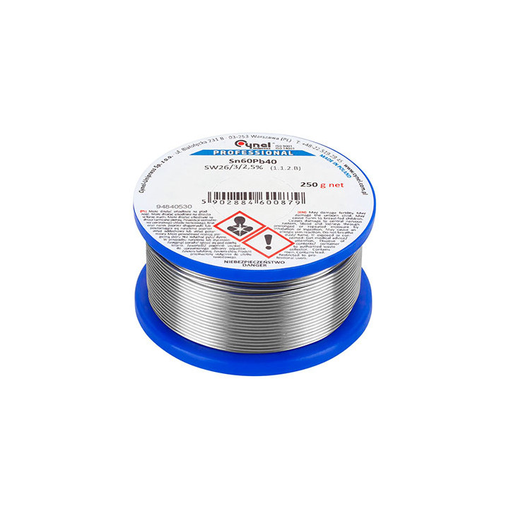 FLUDOR 0.9MM SN60PB40 ROLA 250G CYNEL