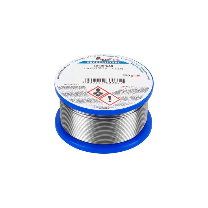 ROLA FLUDOR SN60PB40 CYNEL 1.0MM 250G