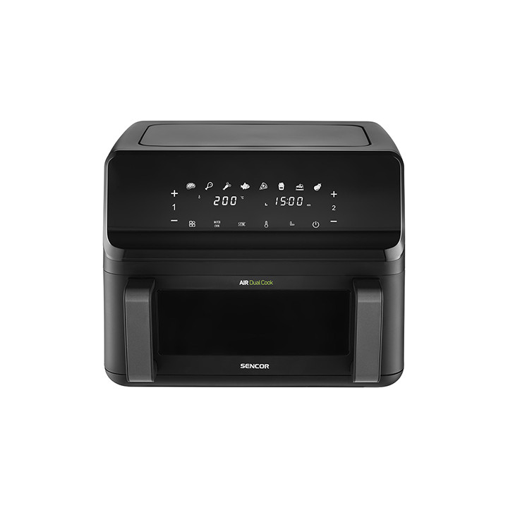 FRITEUZA DUBLA DIGITAL AIRFRYER 2X4.5 L 2700W SENCOR